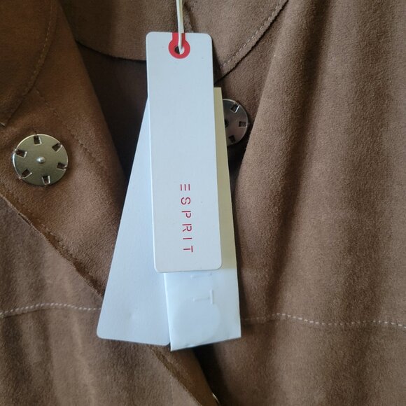 Esprit NWT Brown Faux Suede Jacket - Picture 7 of 15